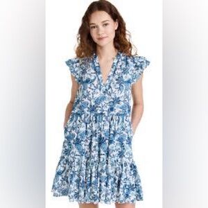 Generation Love Blue and White Floral Mini Dress